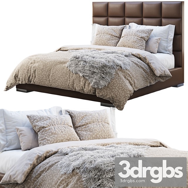 Minviso headboard bed 2 3dsmax Download - thumbnail 1