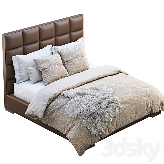 Minviso headboard bed 3DSMax File - thumbnail 2