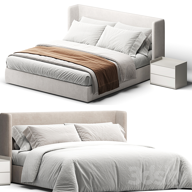 Mira M Bed 3DS Max Model - thumbnail 2