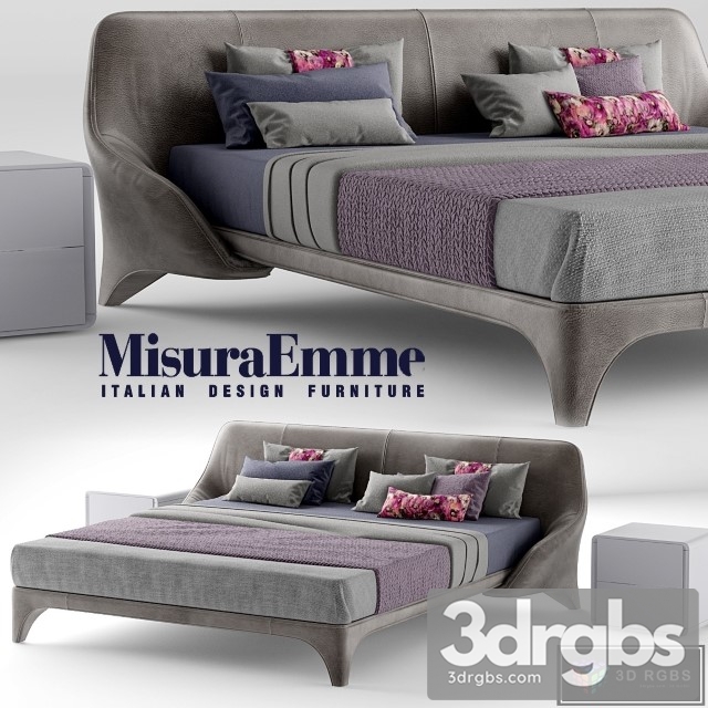 Misura Emme Bed 3dsmax Download - thumbnail 1