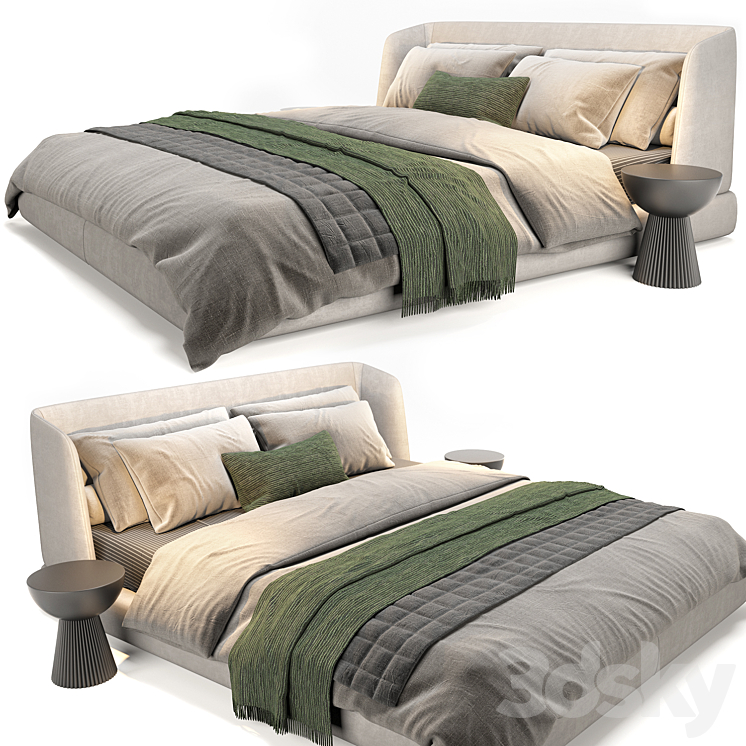 Misura Emme Virgin Bed 3DS Max Model - thumbnail 2