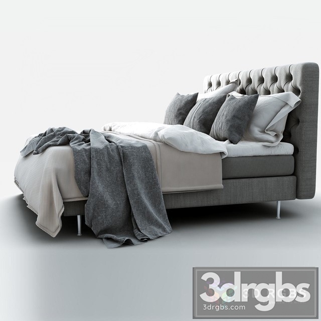 Moderm Bed 4 3dsmax Download - thumbnail 1