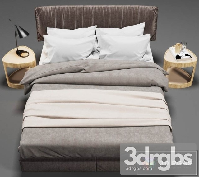 Moderm Bed 5 3dsmax Download - thumbnail 1