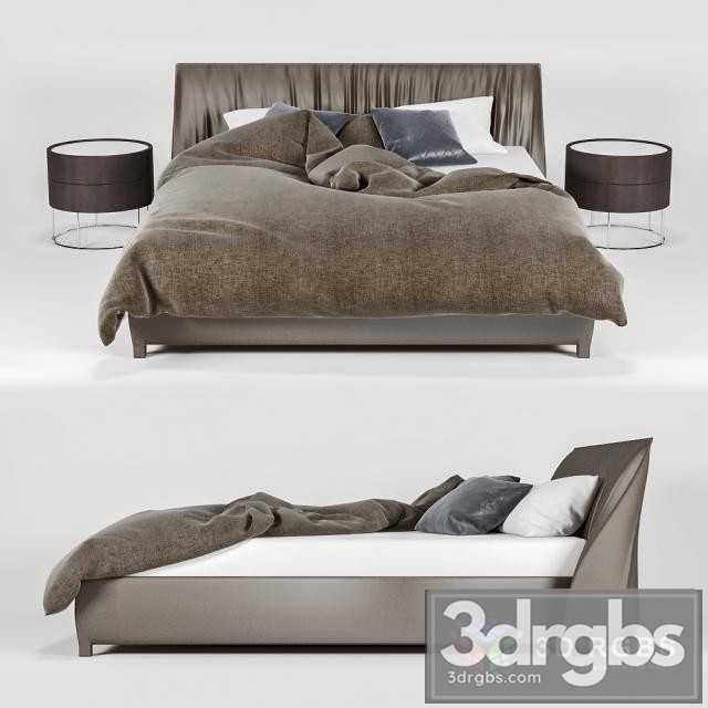 Moderm Bed 6 3dsmax Download - thumbnail 1