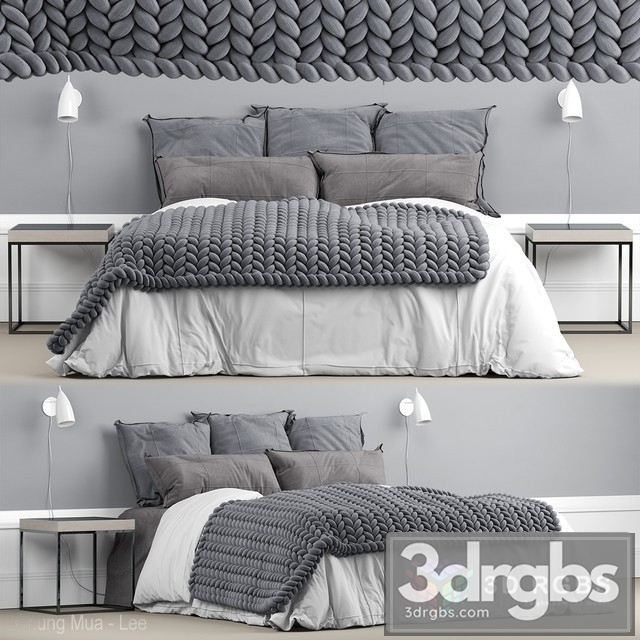 Moderm Luxury Bed 3 3dsmax Download - thumbnail 1