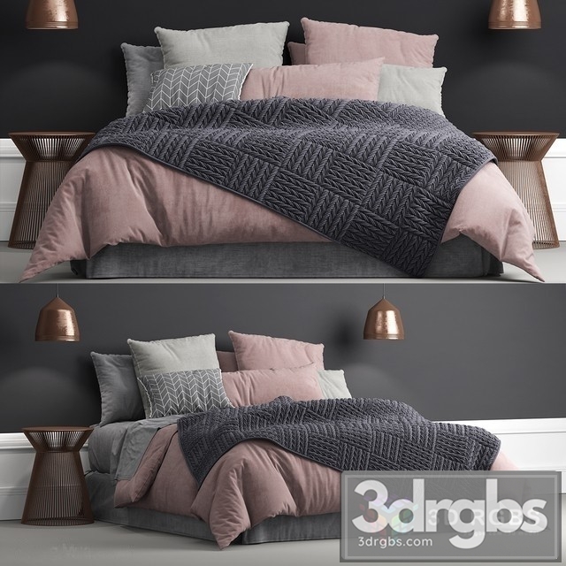 Moderm Luxury Bed 6 3dsmax Download - thumbnail 1