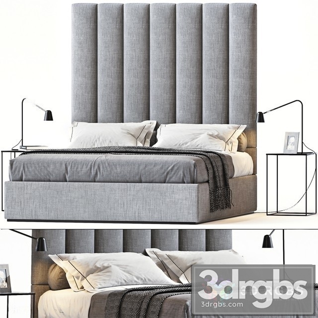 Moderm Luxury Bed 8 3dsmax Download - thumbnail 1