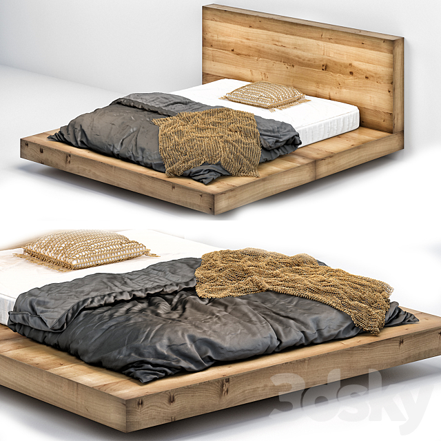 Modern bed 006 3DSMax File - thumbnail 1