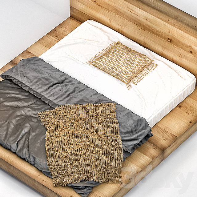 Modern bed 006 3DSMax File - thumbnail 2