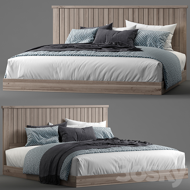 Modern bed 13 3DSMax File - thumbnail 1