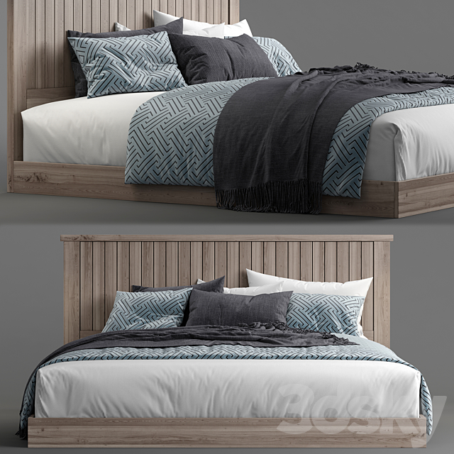 Modern bed 13 3DSMax File - thumbnail 2