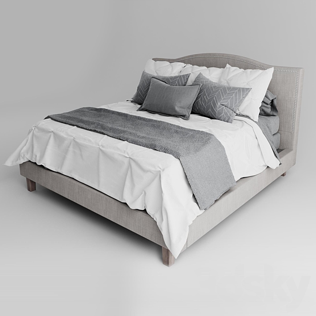 Modern Bed 2018 Set 03 3DSMax File - thumbnail 2