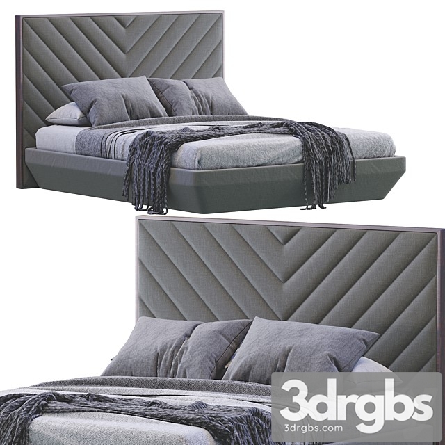 Modern Bed 3dsmax Download - thumbnail 1