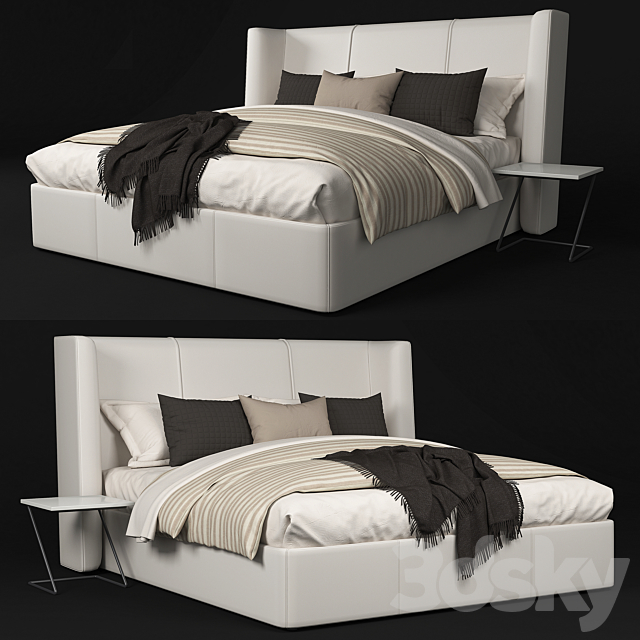 Modern bed 3DSMax File - thumbnail 1