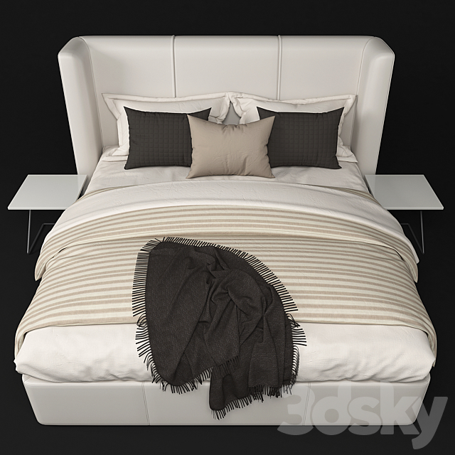 Modern bed 3DSMax File - thumbnail 2