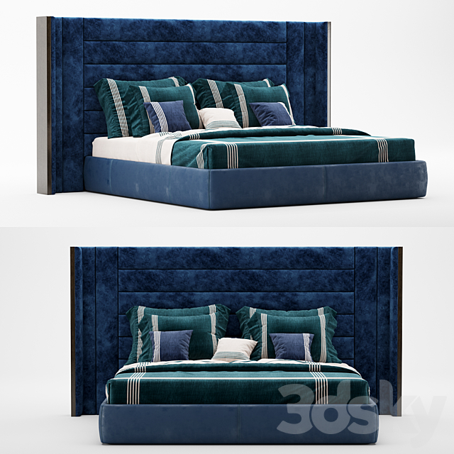 Modern bed 5 3DSMax File - thumbnail 1