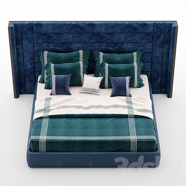 Modern bed 5 3DSMax File - thumbnail 2