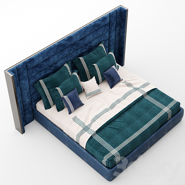 Modern bed 5 3DSMax File - thumbnail 3