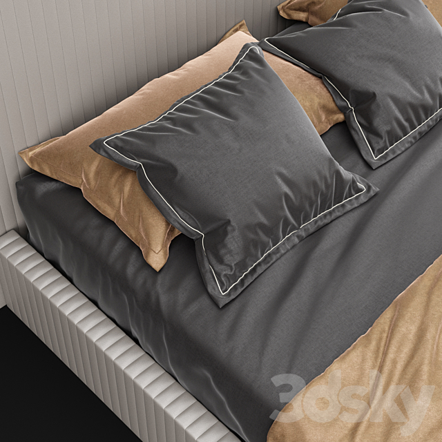 Modern bed 9 3DSMax File - thumbnail 5