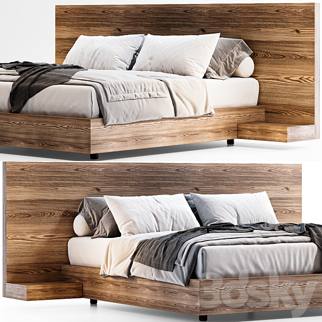 Modern Bed Minimal Russia 3DS Max Model - thumbnail 2