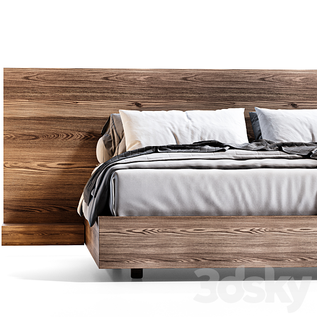 Modern Bed Minimal Russia 3DS Max Model - thumbnail 4