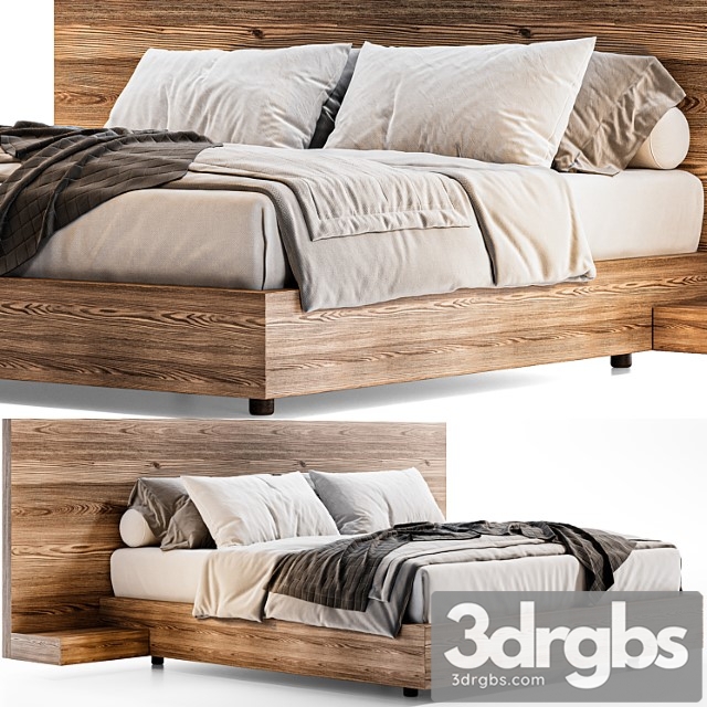 Modern Bed Minimal Russia 3dsmax Download - thumbnail 1