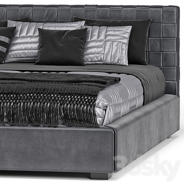 Modloft Madison Queen Bed 3DSMax File - thumbnail 2