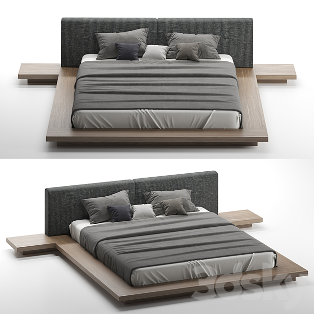 Modloft worth bed 3DSMax File - thumbnail 1