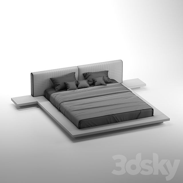 Modloft worth bed 3DSMax File - thumbnail 3