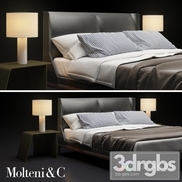 Molteni C Fulham Bed 02 3dsmax Download - thumbnail 1