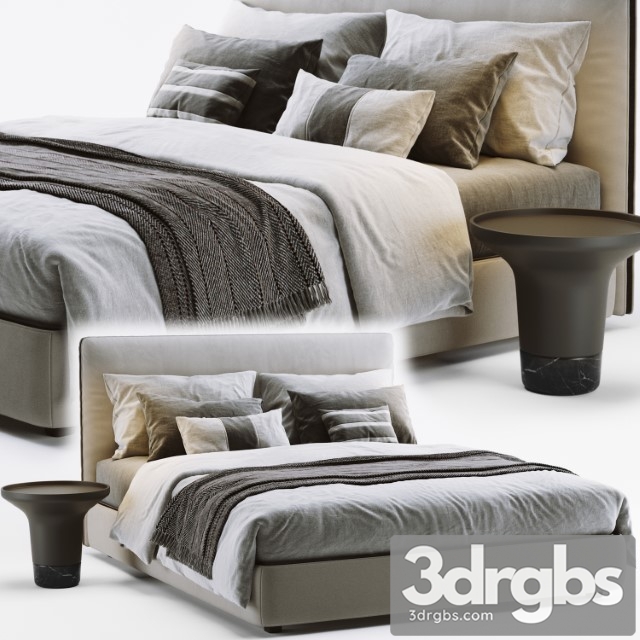 Molteni & C Ribbon Bed 3 3dsmax Download - thumbnail 1