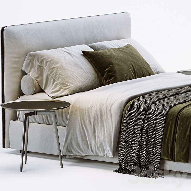 Molteni & C Ribbon Bed 3DS Max Model - thumbnail 2