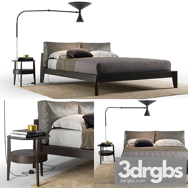 Molteni & c wish bed 2 3dsmax Download - thumbnail 1