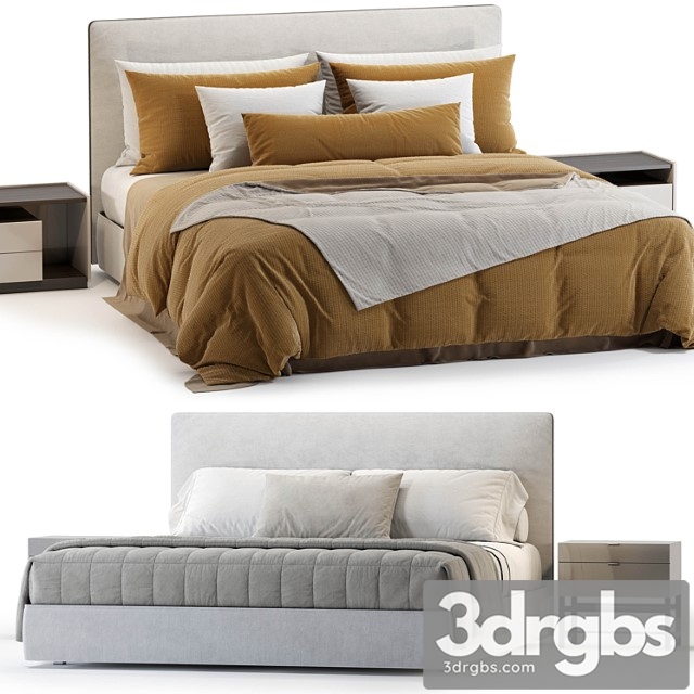 Molteni Ribbon Bed 4 3dsmax Download - thumbnail 1