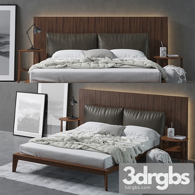 Molteni wish bed composition 2 3dsmax Download - thumbnail 1