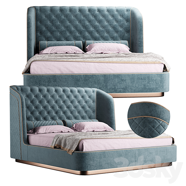 Monh bed 3DSMax File - thumbnail 1