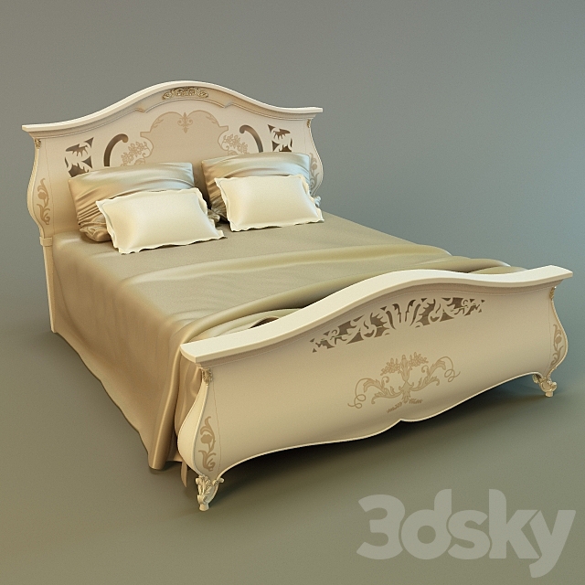 Monreale Bed 3DSMax File - thumbnail 1