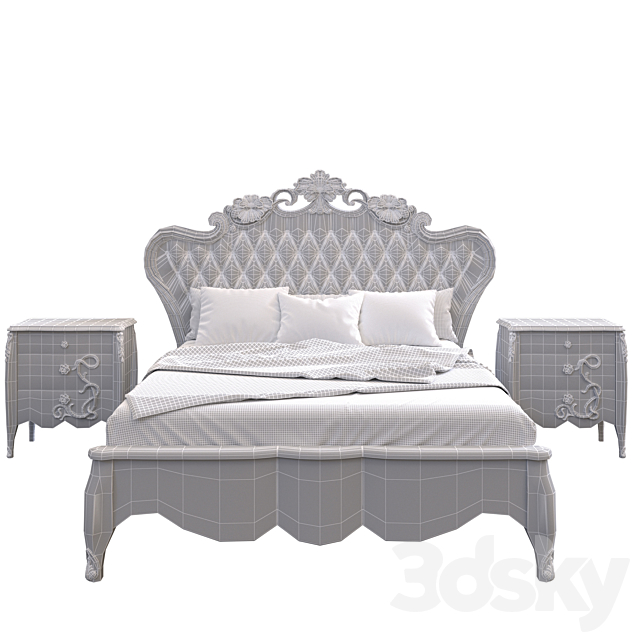 Morello Gianpaolo Bed 3DS Max Model - thumbnail 4