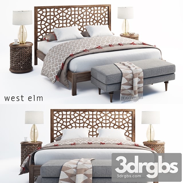 Morocco bed 2 3dsmax Download - thumbnail 1