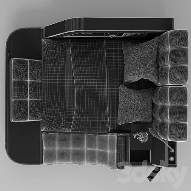 multifunctional sofa bed 3DSMax File - thumbnail 3