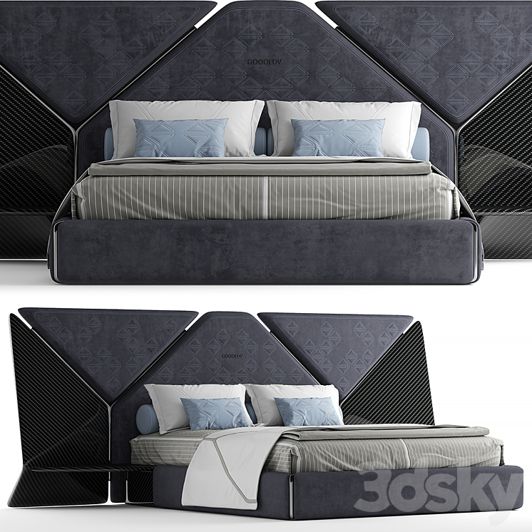 My design bed 3DS Max - thumbnail 1