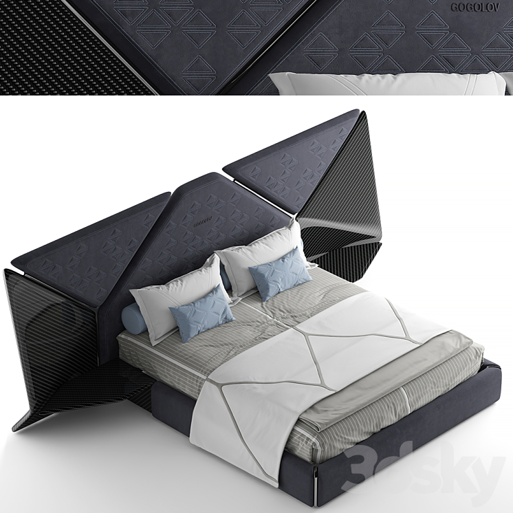 My design bed 3DS Max - thumbnail 2
