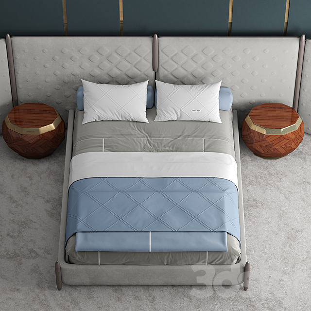 My design bed 3DS Max Model - thumbnail 2