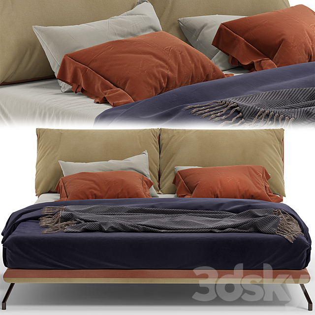 My Home Collection Freely Bed 3DSMax File - thumbnail 2