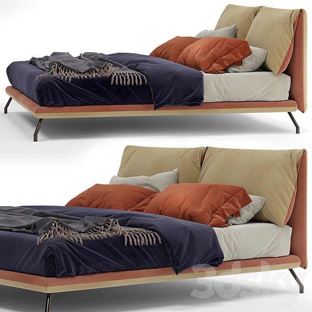 My Home Collection Freely Bed 3DSMax File - thumbnail 4