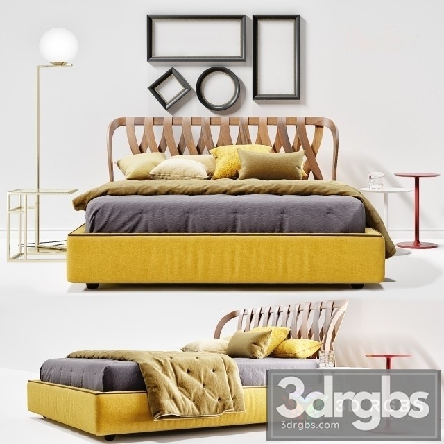 Natural Twils Bed 3dsmax Download - thumbnail 1