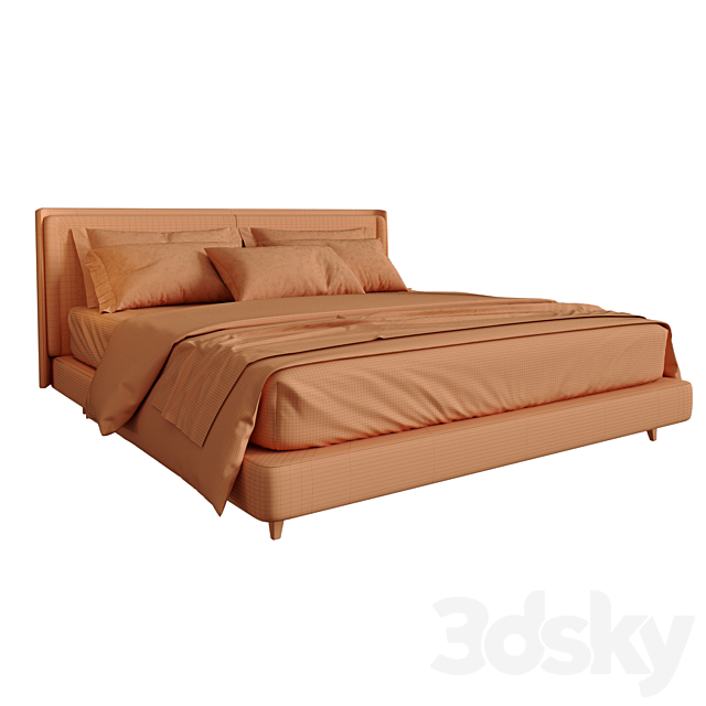 Natuzzi bed 3DSMax File - thumbnail 4