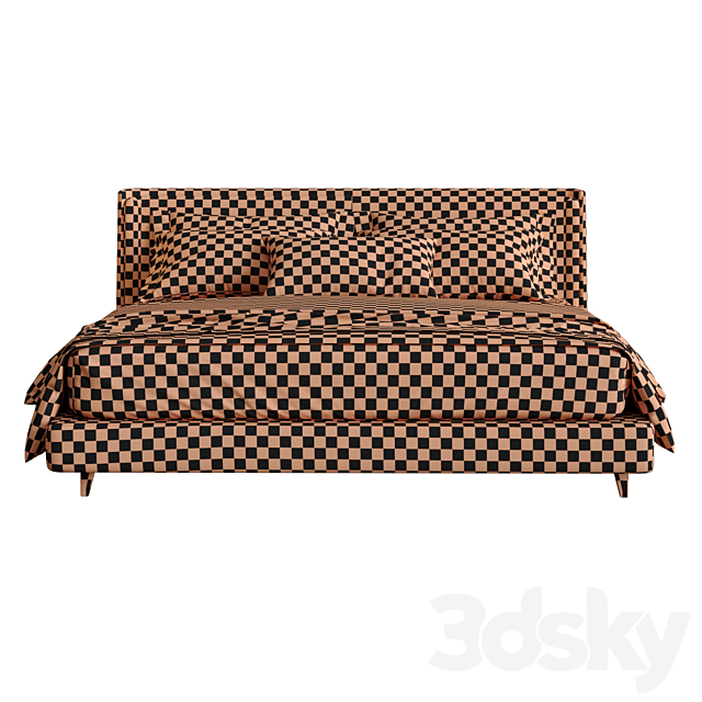 Natuzzi bed 3DSMax File - thumbnail 5