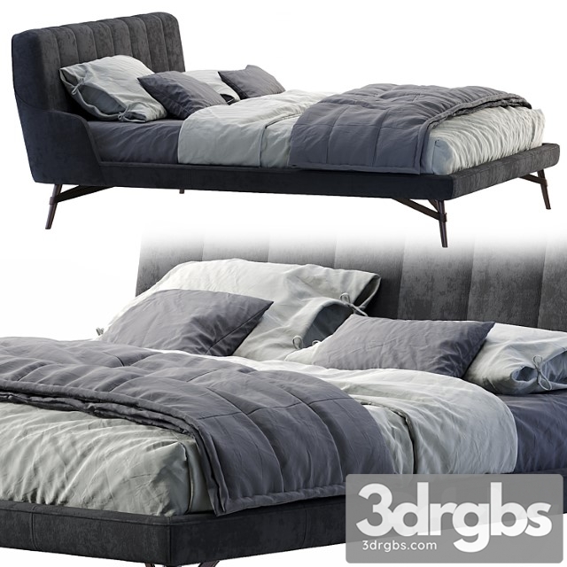 Natuzzi bed svevo 2 3dsmax Download - thumbnail 1