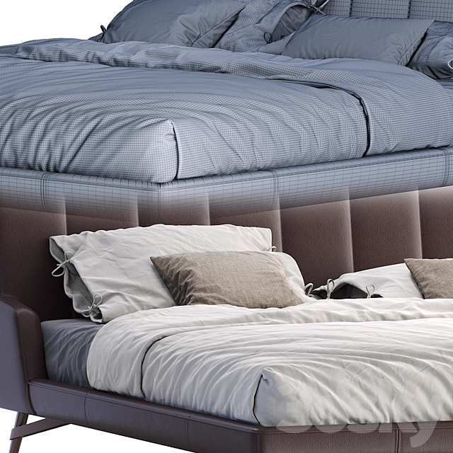 Natuzzi bed SVEVO 3DSMax File - thumbnail 3